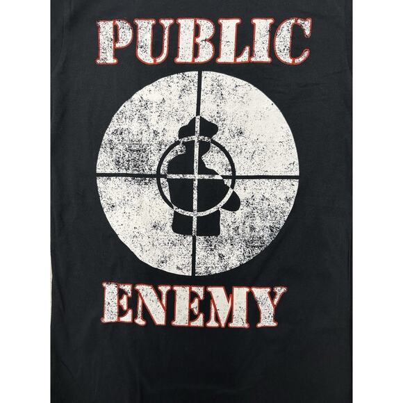 Control Public Enemy T Shirt Men Small Black Fight The Power Rap Tee 80s Hip Hop - Picture 4 of 10